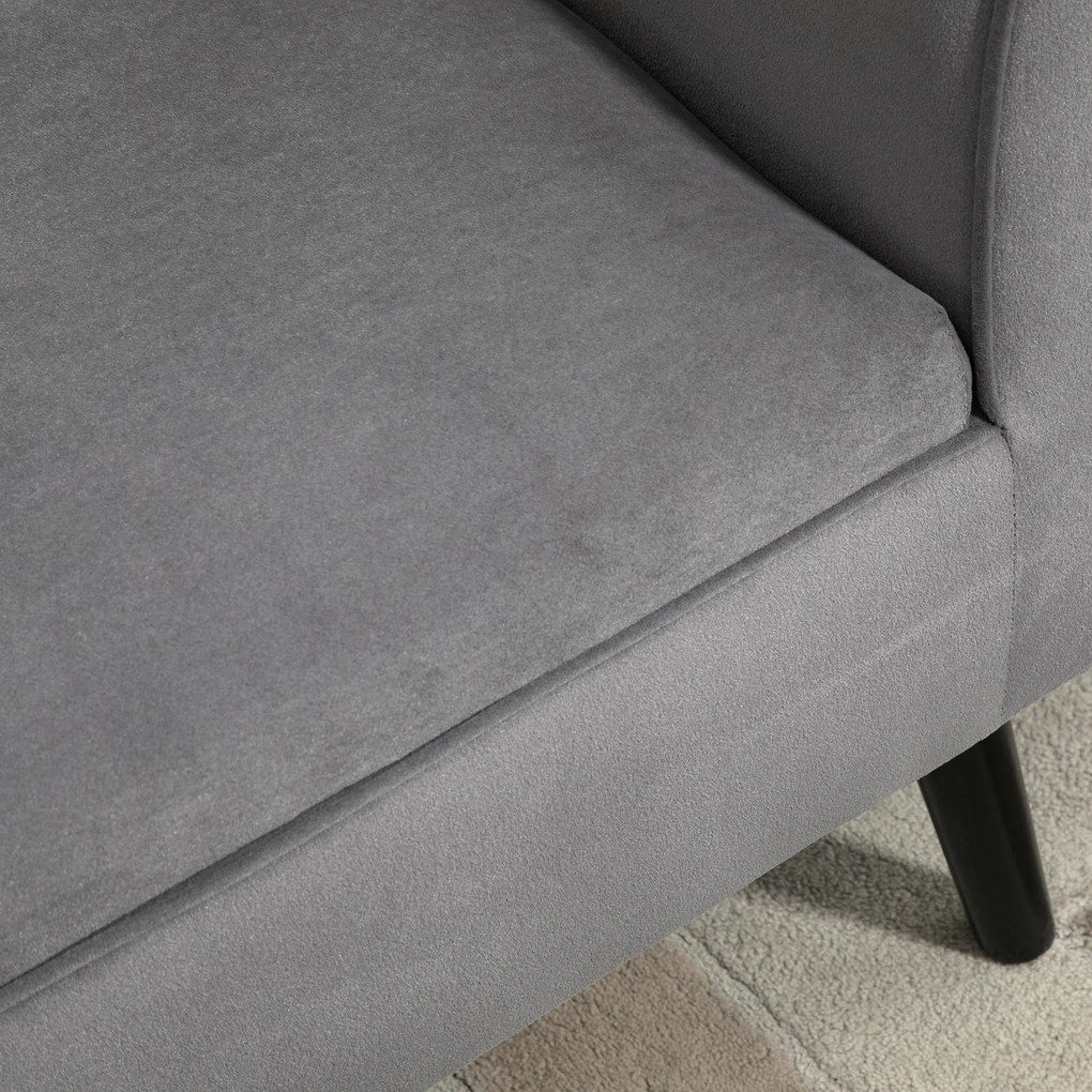 HOMCOM Πάγκος με αποθηκευτικό χώρο και μπράτσα, σκαμπό-κουτί για διάδρομο, υπνοδωμάτιο, σαλόνι, 118 x 42 x 66 εκ., σκούρο γκρι