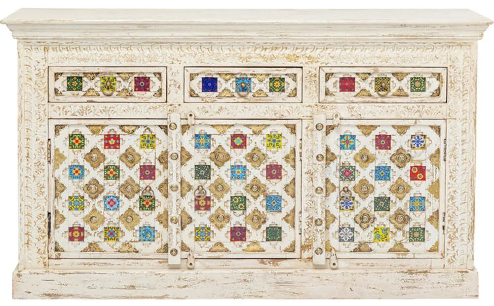 Μπουφές Bazar Ξύλο Πολύχρωμος 150x40x90εκ - Πολύχρωμο