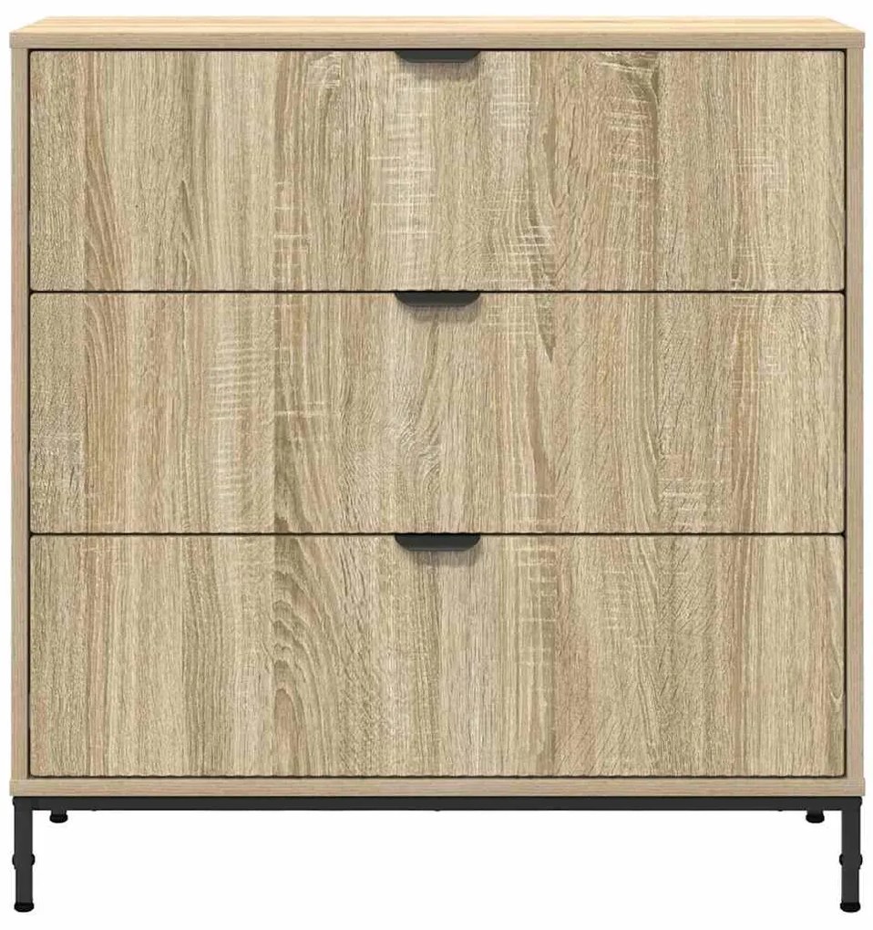 vidaXL Πλαϊνό γραφείο Sonoma Δρυς 79.5 x 33 x 82 εκ Επεξεργασμένο ξύλο