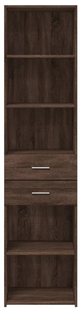 vidaXL Ντουλάπι Καφέ Δρυς 45x42,5x185 εκ. από Επεξεργασμένο Ξύλο