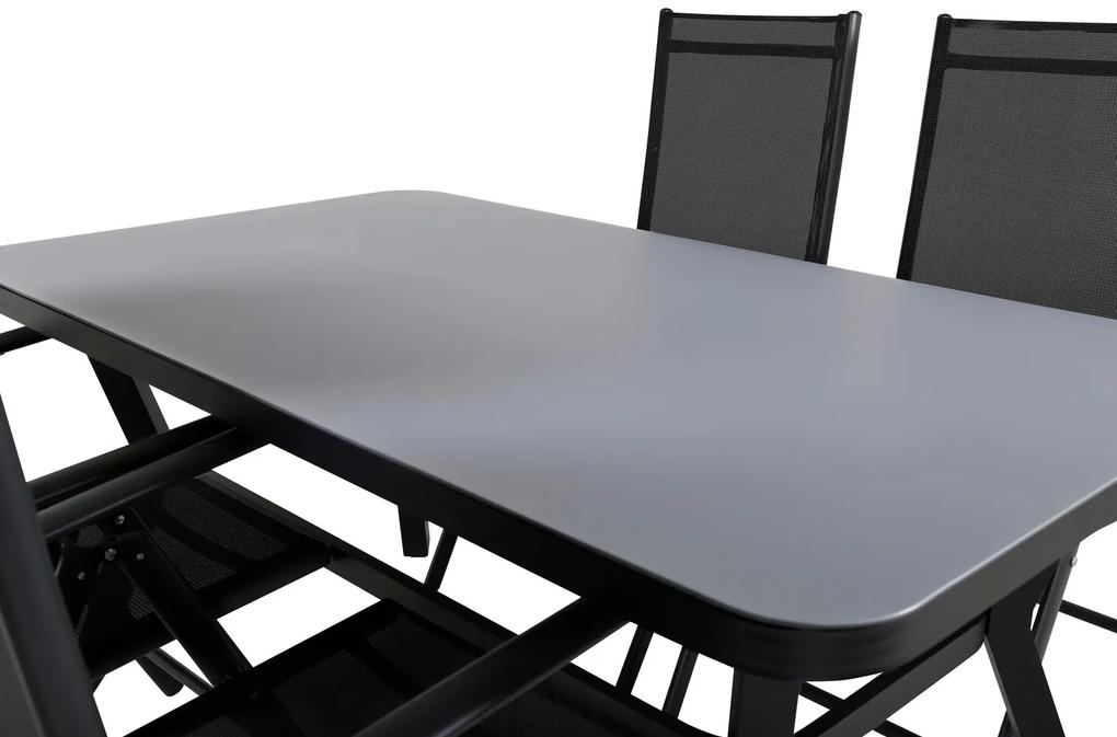 Σετ Τραπέζι και καρέκλες Dallas 2119, Spraystone, Ύφασμα, Μέταλλο | Epipla1.gr