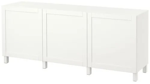 BESTÅ σύνθεση αποθήκευσης με πόρτες, 180x42x74 cm 491.397.41