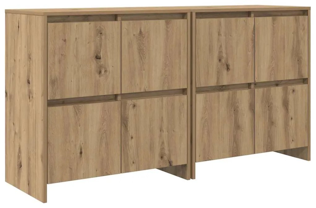vidaXL Παραδοσιακά Πλευρικά Έπιπλα 2 pcs artisan δρυς 70 x 41 x 75 εκ.