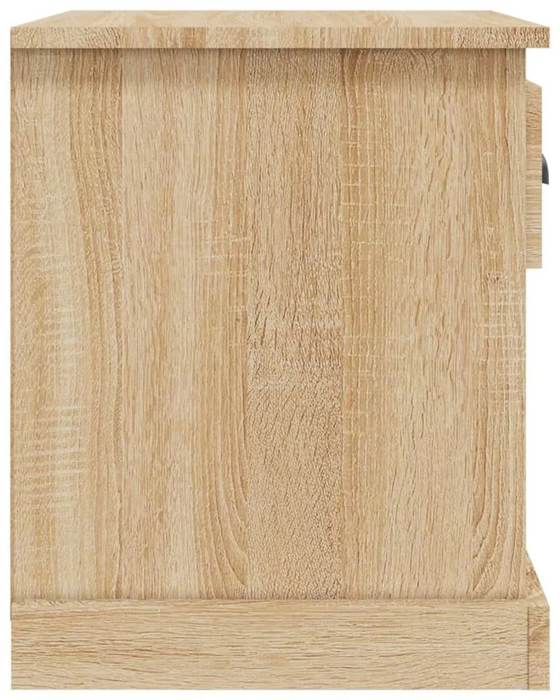 Κομοδίνα 2 τεμ. Sonoma Oak 39x39x47,5εκ. από Επεξεργασμένο Ξύλο - Καφέ