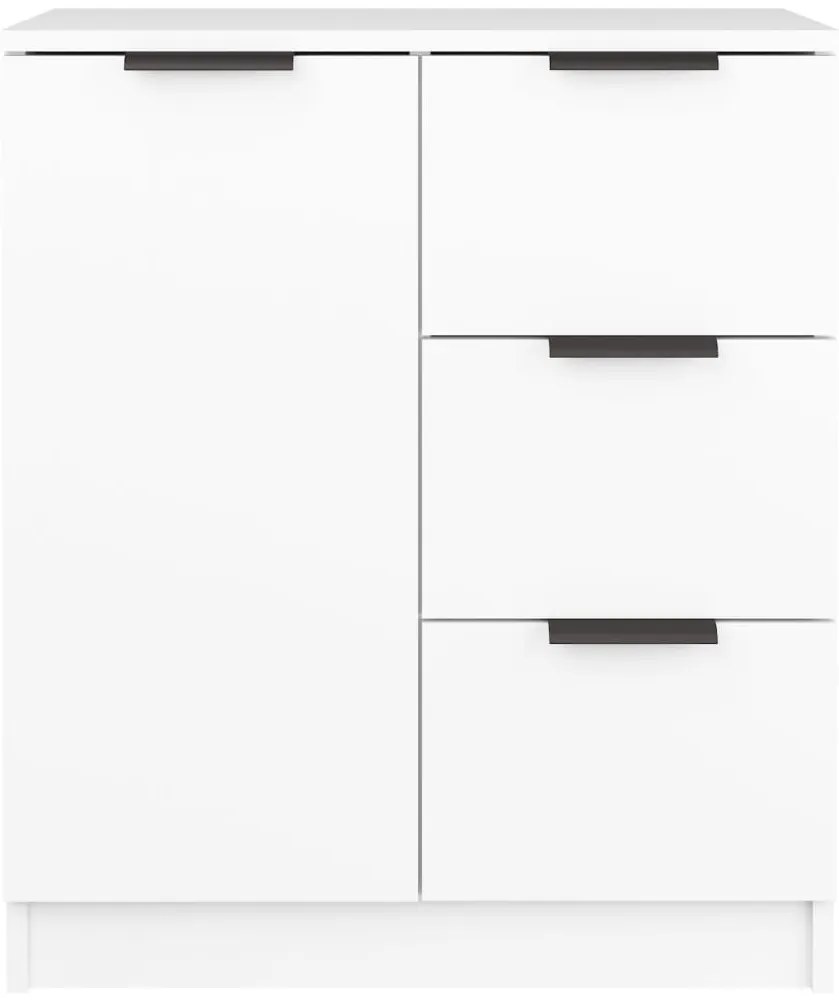 vidaXL Ντουλάπια 2 τεμ. άσπρο 60x30x70 εκ. Επεξεργασμένο Ξύλο
