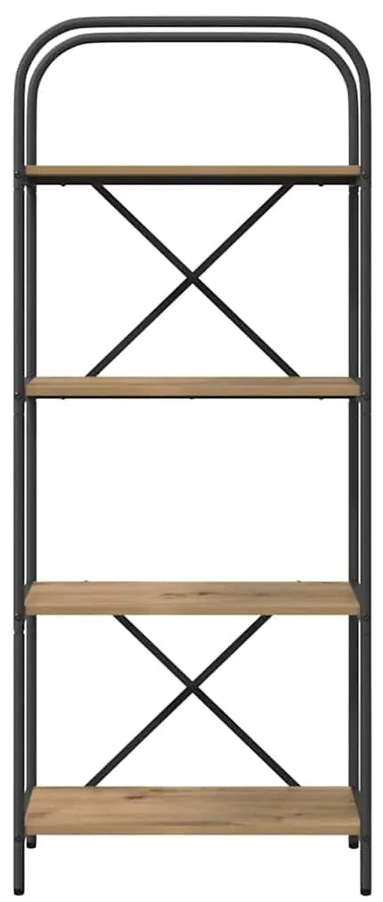 vidaXL Ράφι Βιβλίων artisan δρυς 60 x 30 x 146 εκ Επεξεργασμένο ξύλο