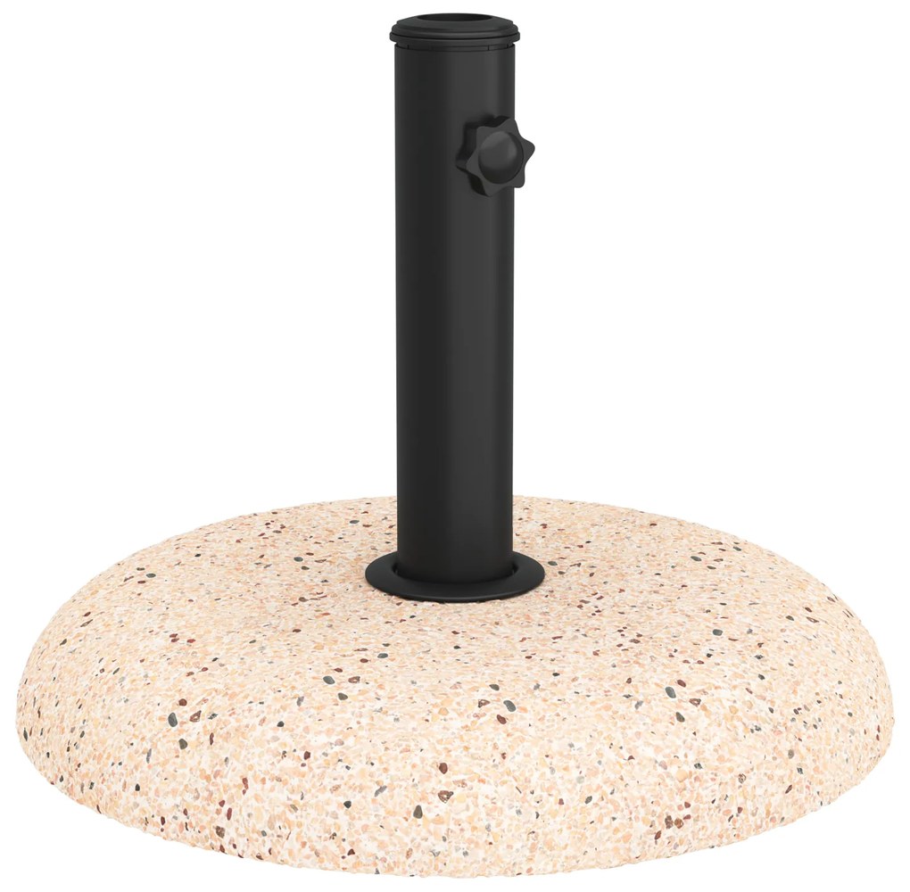 vidaXL Βάση για Ομπρέλες με Πόλους 37/42/52/58mm - Κίτρινη Σκυρόδεμα 20kg