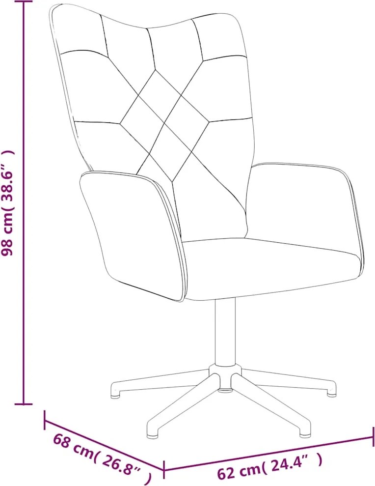vidaXL Πολυθρόνα Relax Σχέδιο Patchwork Υφασμάτινη