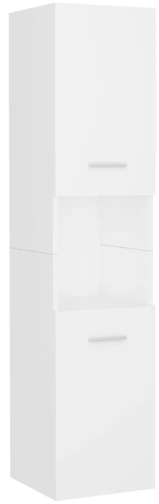 vidaXL Στήλη Μπάνιου Λευκή 30 x 30 x 130 εκ. από Επεξ. Ξύλο