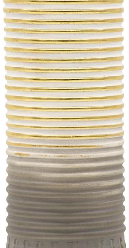 Μεταλλικό Βάζο Δαπέδου FL045 Fylliana Χρυσό - Ασημί Φ15x87 εκ. 15x15x87 εκ.