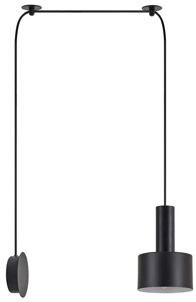 Φωτιστικό Τοίχου Adept Tube 77-8815 50x14x300cm 1xE27 60W Black Homelighting