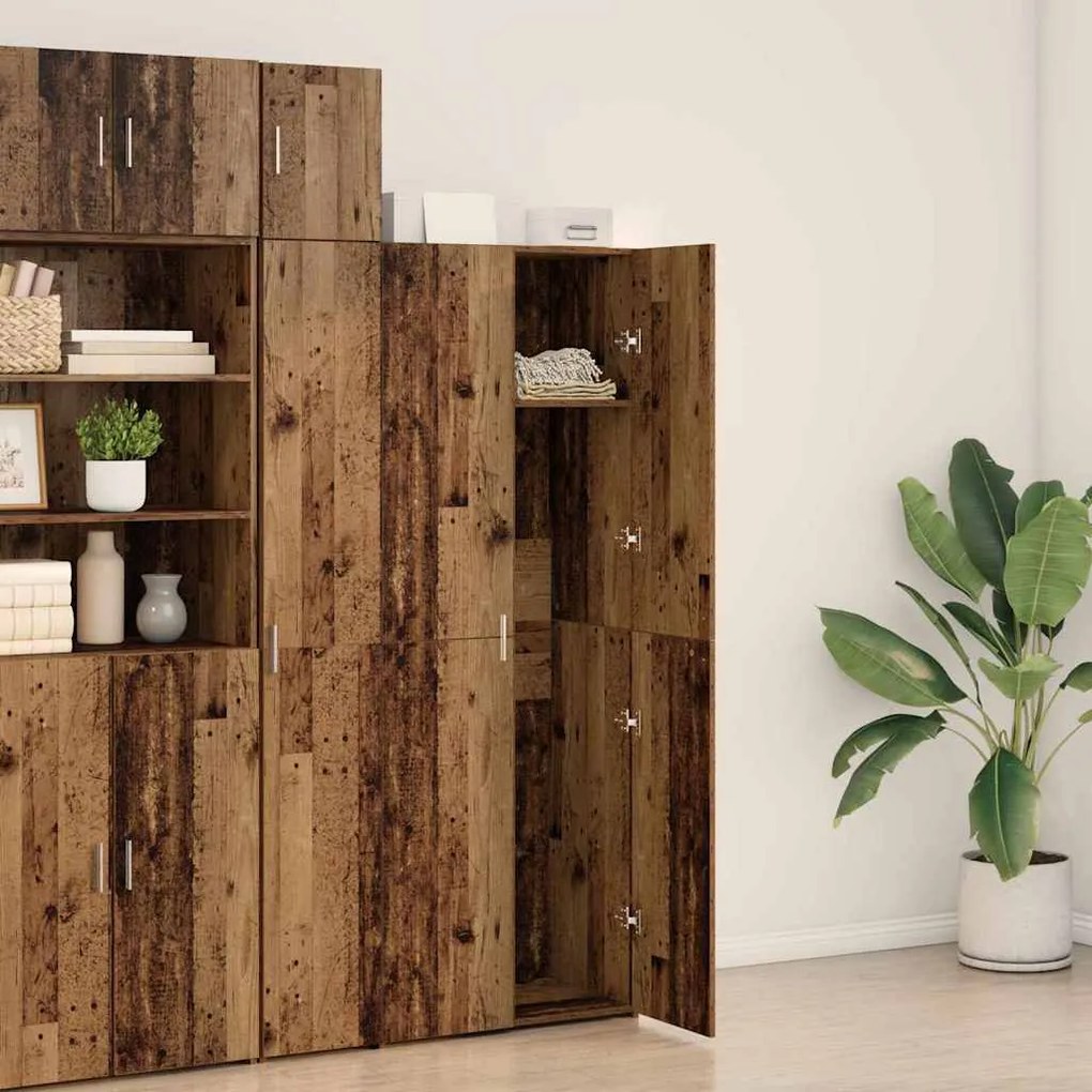 vidaXL Highboard Παλαιό ξύλο 70 x 42.5 x 185 εκ Επεξεργασμένο ξύλο