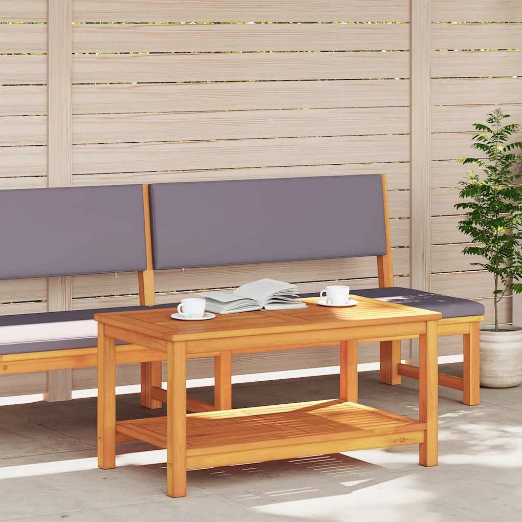 vidaXL Τραπεζάκι σαλονιού Καφέ 110 x 55 x 45 cm Μασίφ ξύλο ακακίας