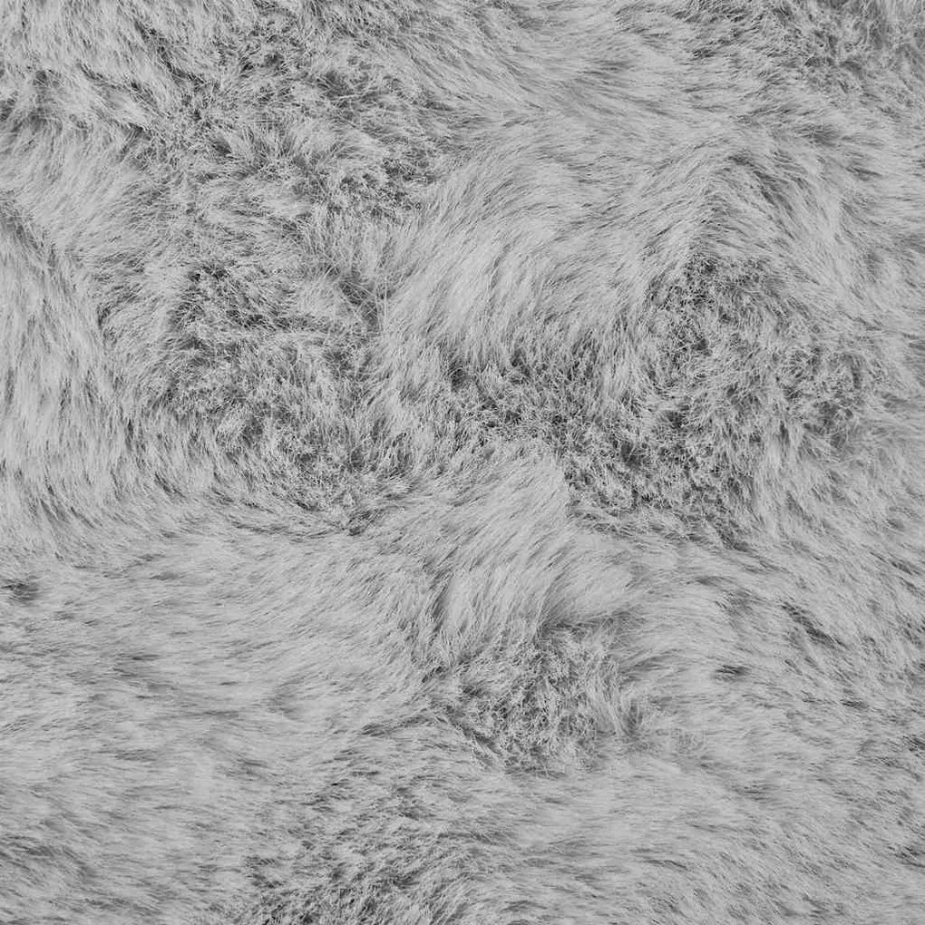 vidaXL Χαλιά Ψεύτικου Κουνελιού Olite Γκρι 80 x 250 cm Πολυεστέρας