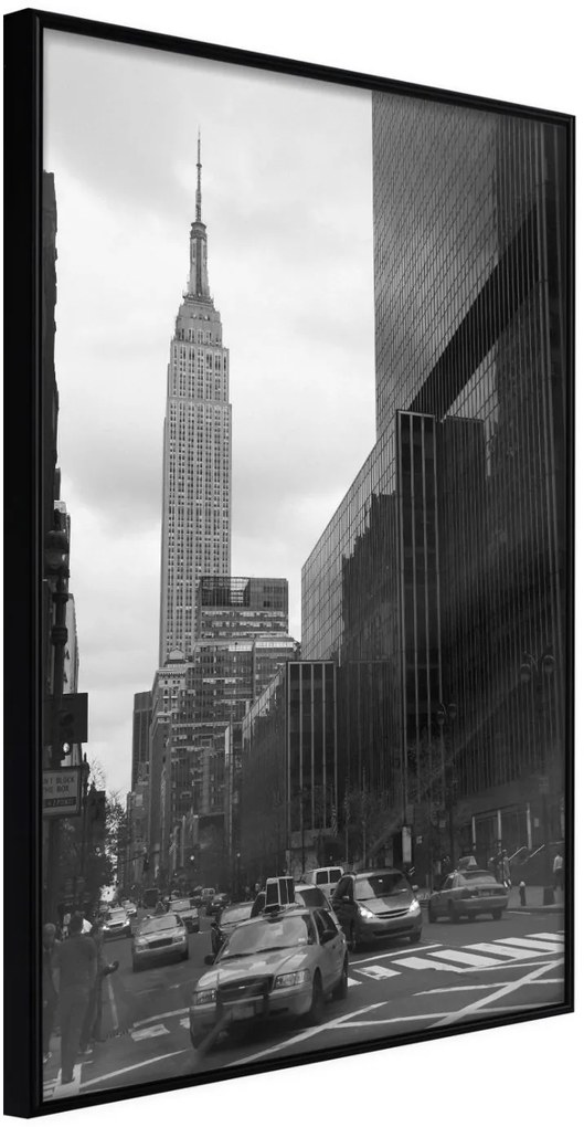 Αφίσα - Empire State Building - 20x30 - Μαύρο - Χωρίς πασπαρτού