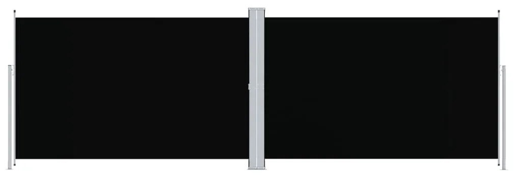vidaXL Σκίαστρο Πλαϊνό Συρόμενο Μαύρο 200 x 600 εκ.