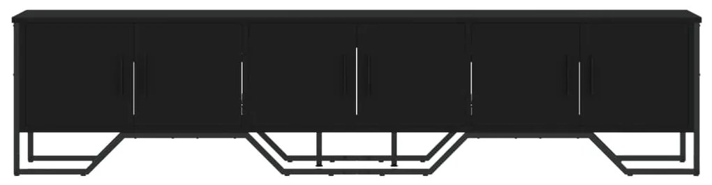 vidaXL Έπιπλο Τηλεόρασης Μαύρο 180x34x41 εκ. από Επεξεργ. Ξύλο