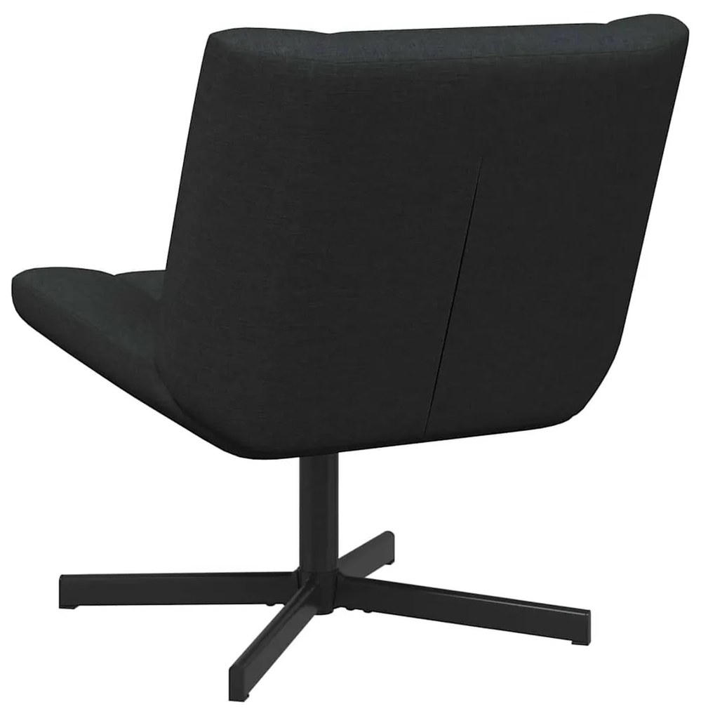 vidaXL Περιστρεφόμενη καρέκλα Μαύρο 63 x 75 x 76 εκ ύφασμα