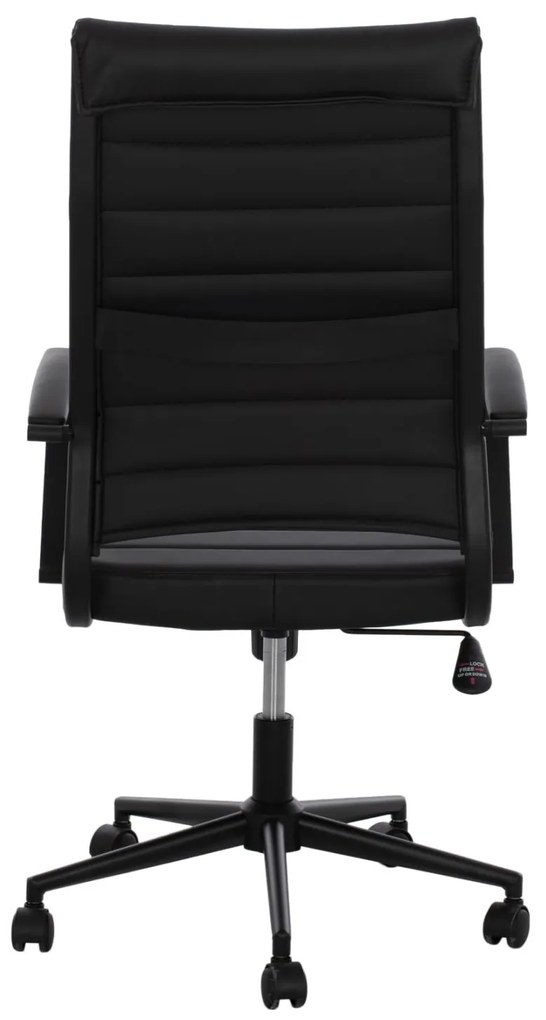 ΚΑΡΕΚΛΑ ΓΡΑΦΕΙΟΥ SUPERIOR  ΜΑΥΡΟ PU ΔΙΕΥΘΥΝΤH 62x71,5x113 εκ.