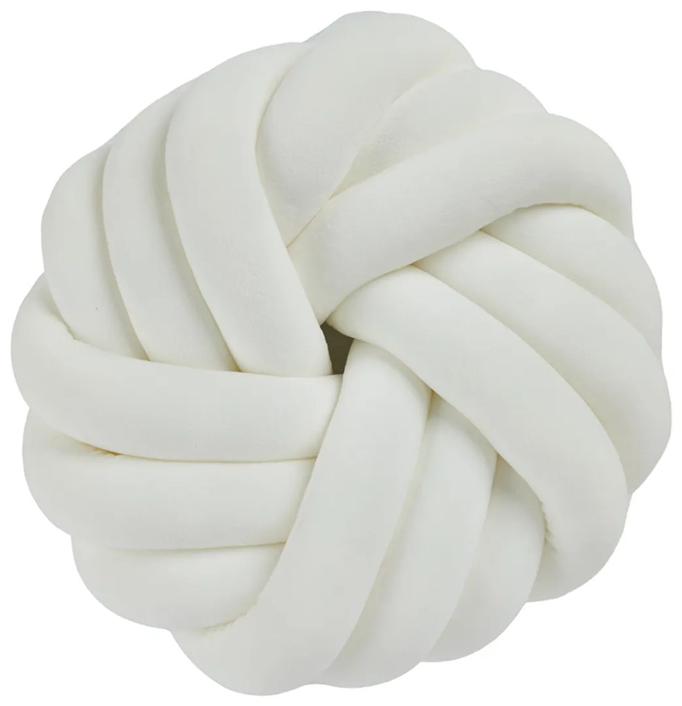 Βελουτέ Διακοσμητικό Μαξιλάρι (Φ35) Das Home 2294 White