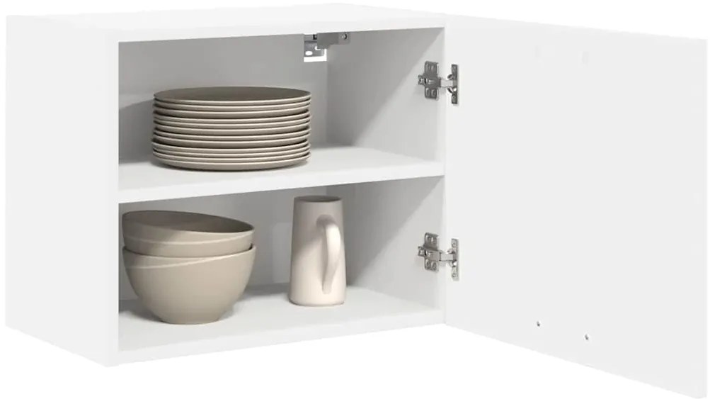 vidaXL Κρεμαστό ντουλάπι με πόρτα Riga 2 pcs Λευκό 50 x 31 x 40 εκ.