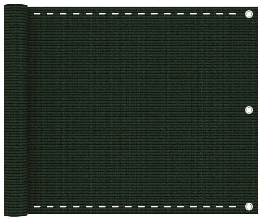 Διαχωριστικό Βεράντας Σκούρο Πράσινο 75 x 300 εκ. από HDPE