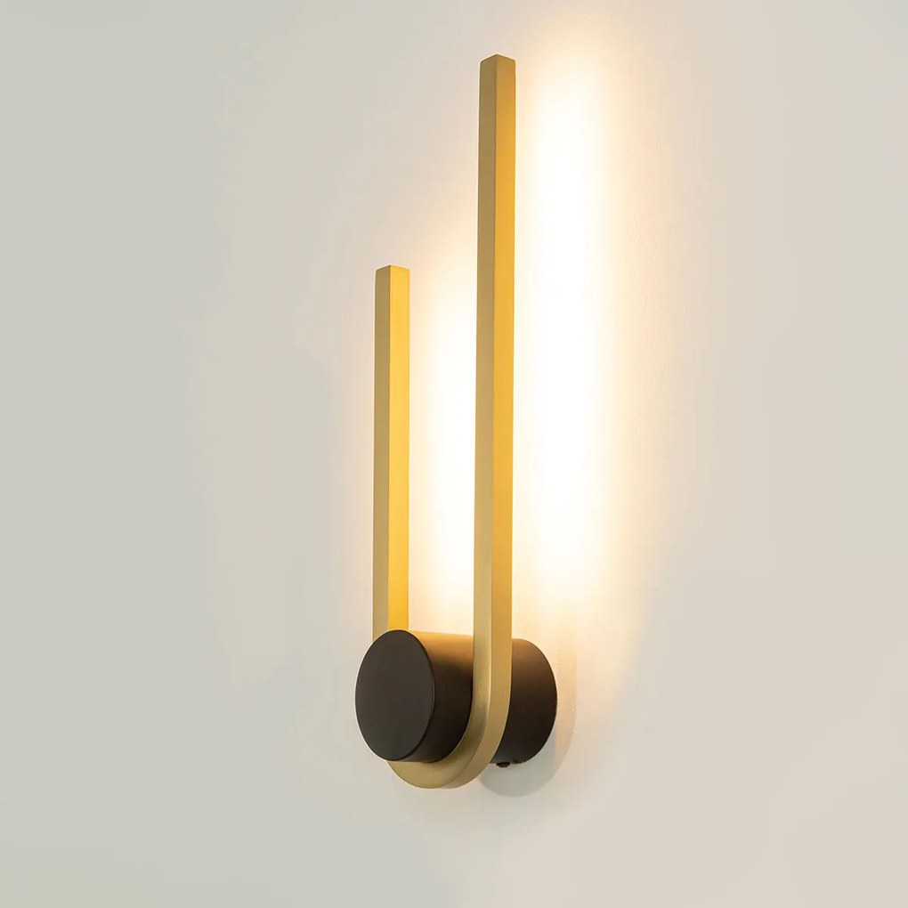 Απλίκα Τοίχου LED Dimmable Zambelis 23106 Gold Matt