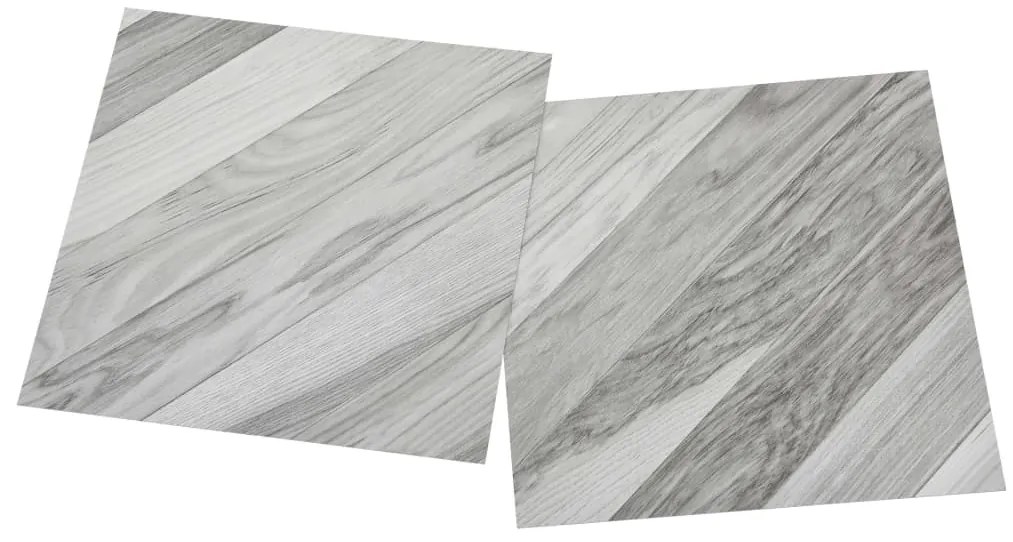 vidaXL Δάπεδο Αυτοκόλλητο Ριγέ Γκρι 55 τεμ. 5,11 μ² από PVC
