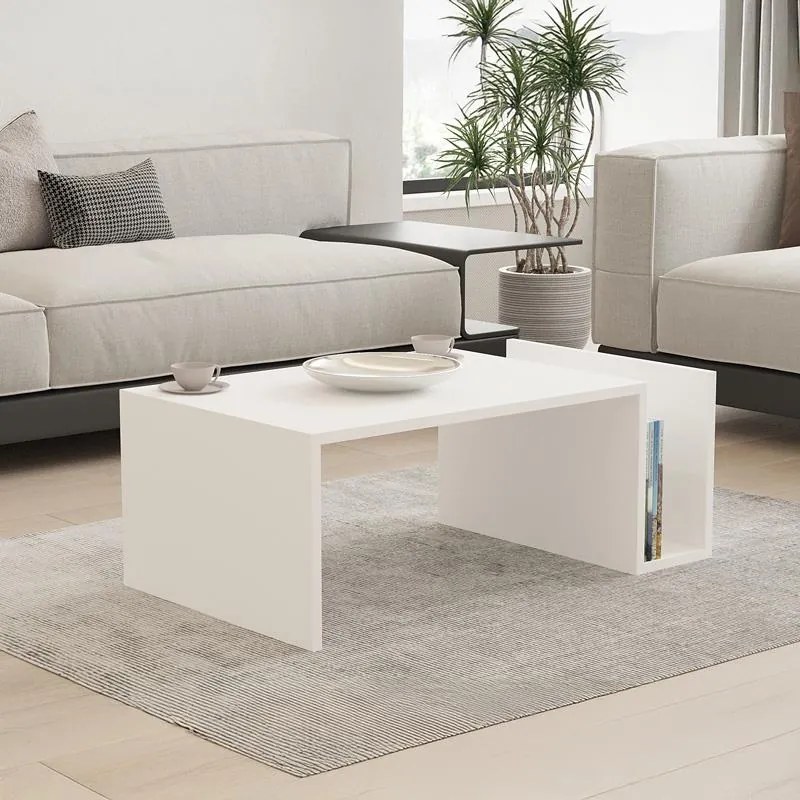Τραπεζάκι σαλονιού Poko λευκό 86,8x50x32,4 εκ. 86.8x50x32.4 εκ.