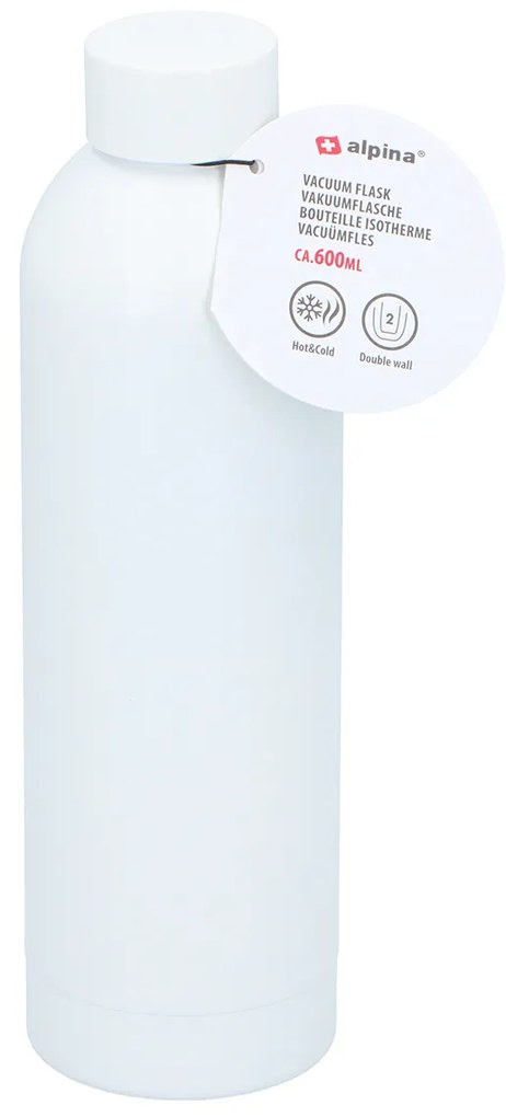 Μπουκάλι Θερμός 600ml Alpina 871125250676 White
