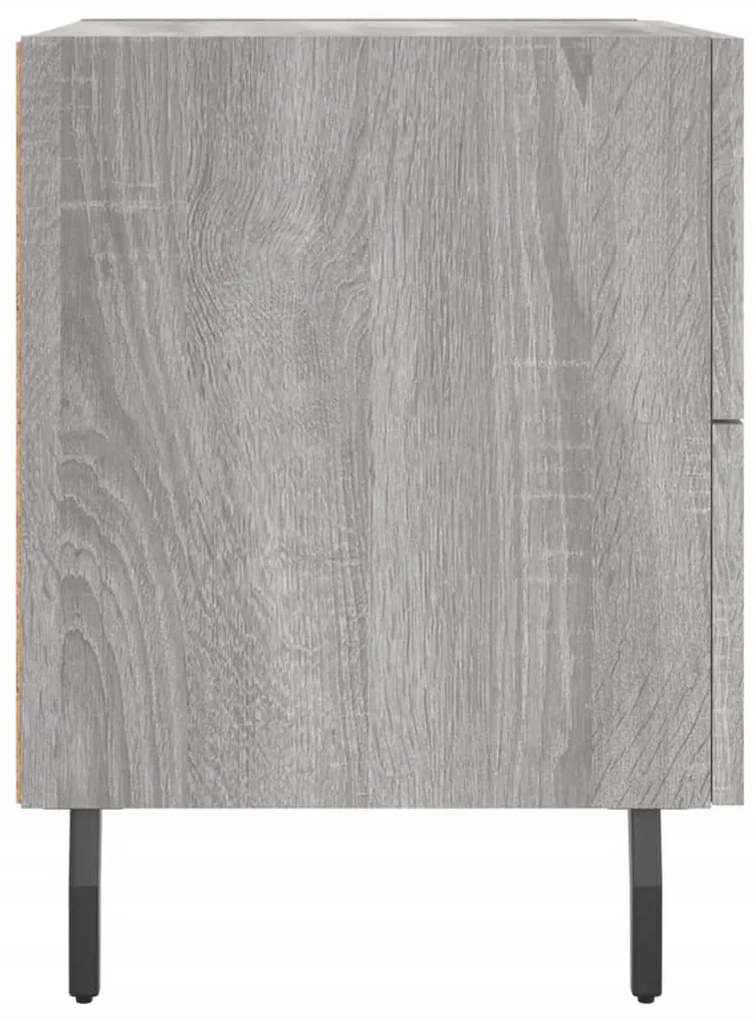 vidaXL Κομοδίνα 2 τεμ. Γκρι Sonoma 40 x 35 x 47,5 εκ. Επεξεργ. Ξύλο