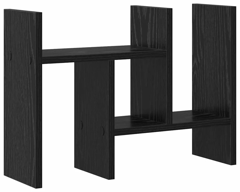 vidaXL Οργανωτής Γραφείου Μαύρη δρυς 34.5 x 15.5 x 35.5 cm
