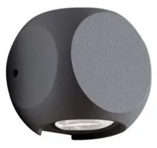 Απλίκα Ballito LED αλουμίνιο Viokef-4210901-Ανθρακί 4210901