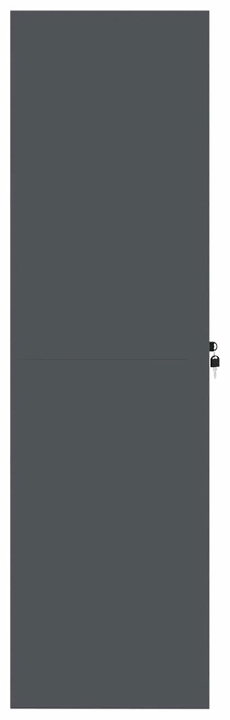 vidaXL Ντουλάπι αποθήκευσης 2 pcs Ανθρακί 80 x 40 x 140 εκ