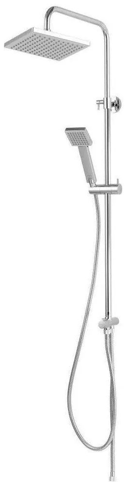 Στήλη Ντους Mε Tηλέφωνο Wizard Square NP46 81-115cm/20x20cm Inox Ferro Steel,Abs