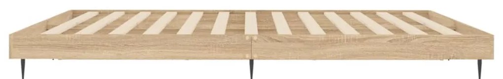 vidaXL Πλαίσιο Κρεβατιού Χωρ. Στρώμα Sonoma Δρυς 150x200εκ. Επ. Ξύλο