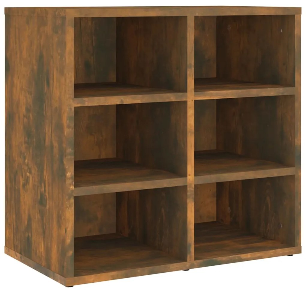 vidaXL Παπουτσοθήκη Καπνιστή Δρυς 52,5 x 30 x 50 εκ.