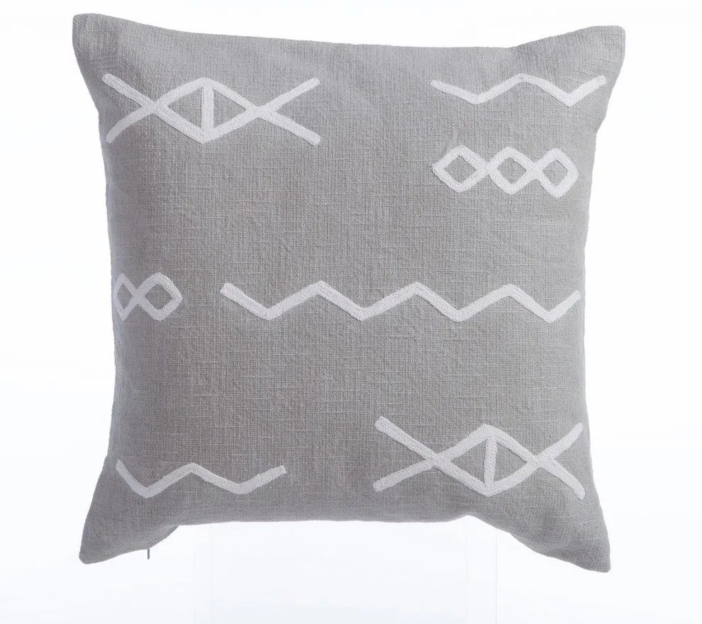 Μαξιλάρι Διακοσμητικό (Με Γέμιση) Create Grey Nef-Nef Homeware 45X45 100% Cotton
