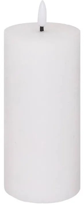 Διακοσμητικό Κερί LED Molia Atmosphera με διαστάσεις 7x7x18cm - White