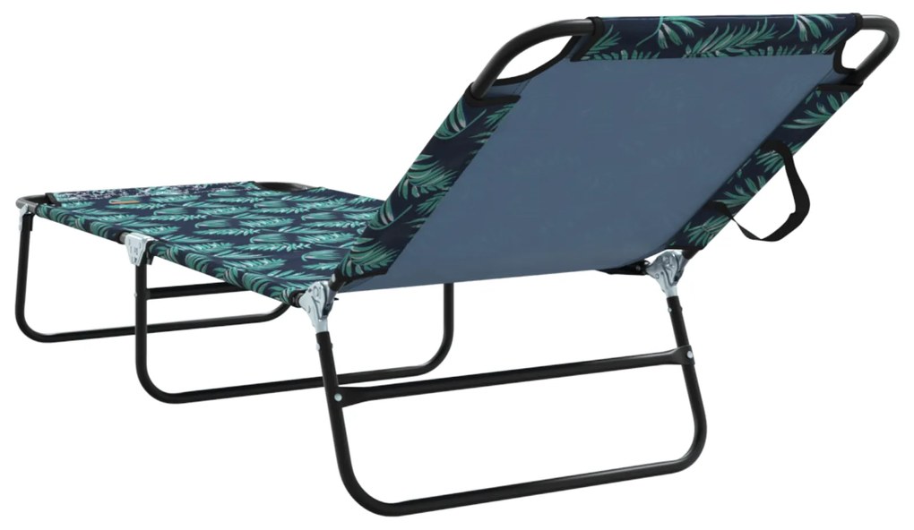 vidaXL Φορητή Αναδιπλούμενη Ξαπλώστρα από 600D Oxford Fabric με σχέδιο φύλλων.