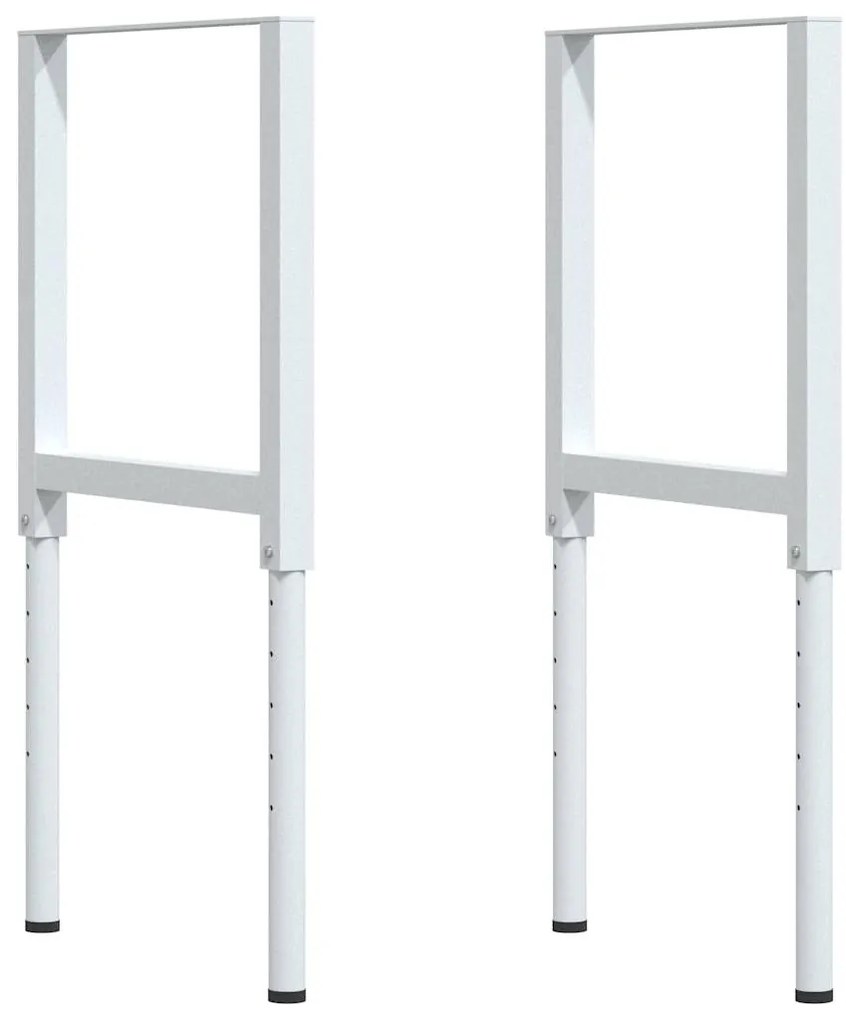 vidaXL πάγκος εργασίας σκούρο καφέ 80x60x(71,5-98) cm μασίφ ξύλο δρυς