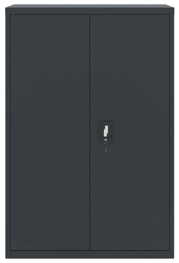 vidaXL Αρχειοθήκη Ανθρακί 90 x 40 x 140 εκ. Ατσάλινη