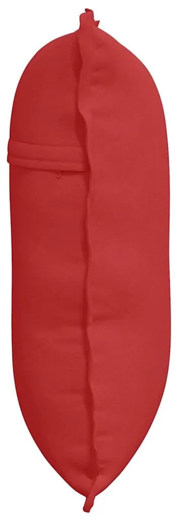 vidaXL Μαξιλάρι Πλάτης Κόκκινο 60 x 19 x 50 εκ ύφασμα