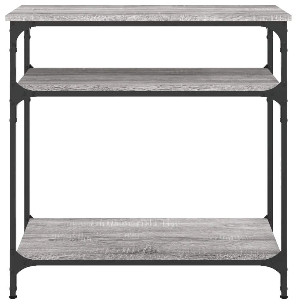 vidaXL Τραπέζι Κονσόλα Γκρι Sonoma 75x29x75 εκ. Επεξεργασμένο Ξύλο