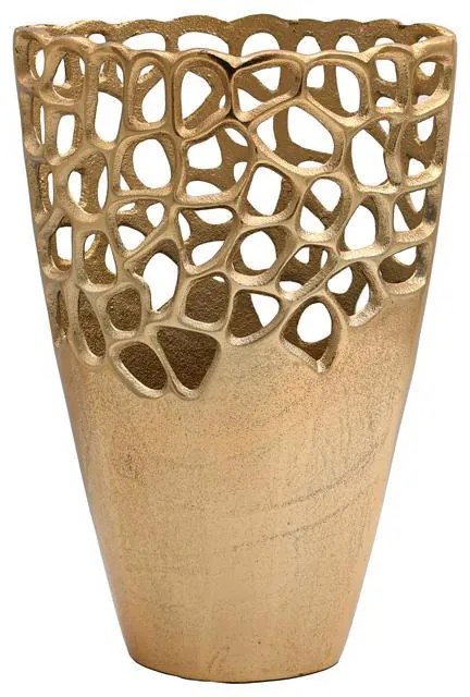 ΜΕΤΑΛΛΙΚΟ ΒΑΖΟ Fylliana FL8852 ΧΡΥΣΟ ΧΡΩΜΑ 24x14x39εκ