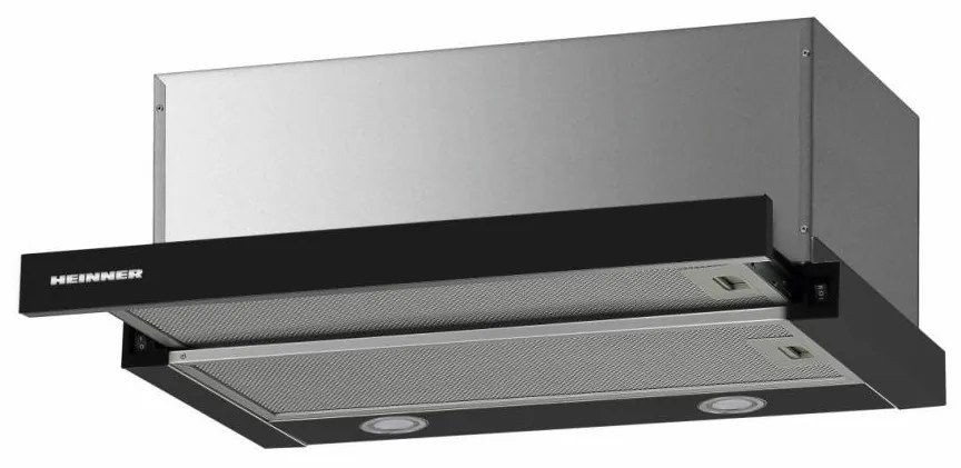 HEINNER HTCH-F660GBK Συρόμενος Απορροφητήρας Π59.5 cm Μαύρος