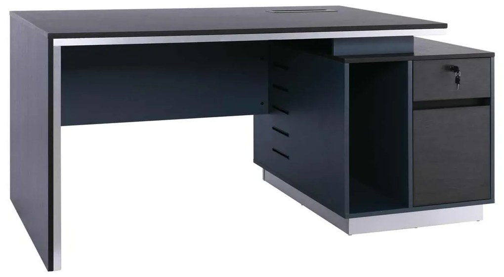 Γραφείο ADVANCE 200x80cm Σκ.Καρυδί/Γκρι