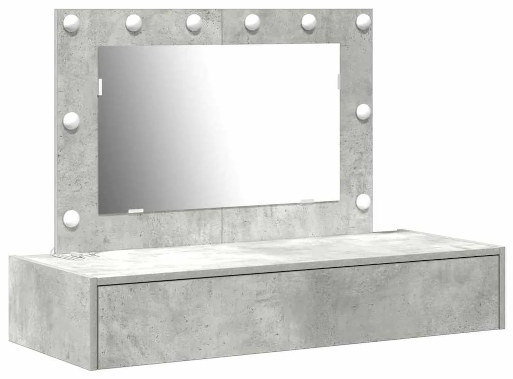 vidaXL Τραπέζι περιποίησης Γκρι 100 x 40 x 70 εκ. Επεξεργασμένο ξύλο