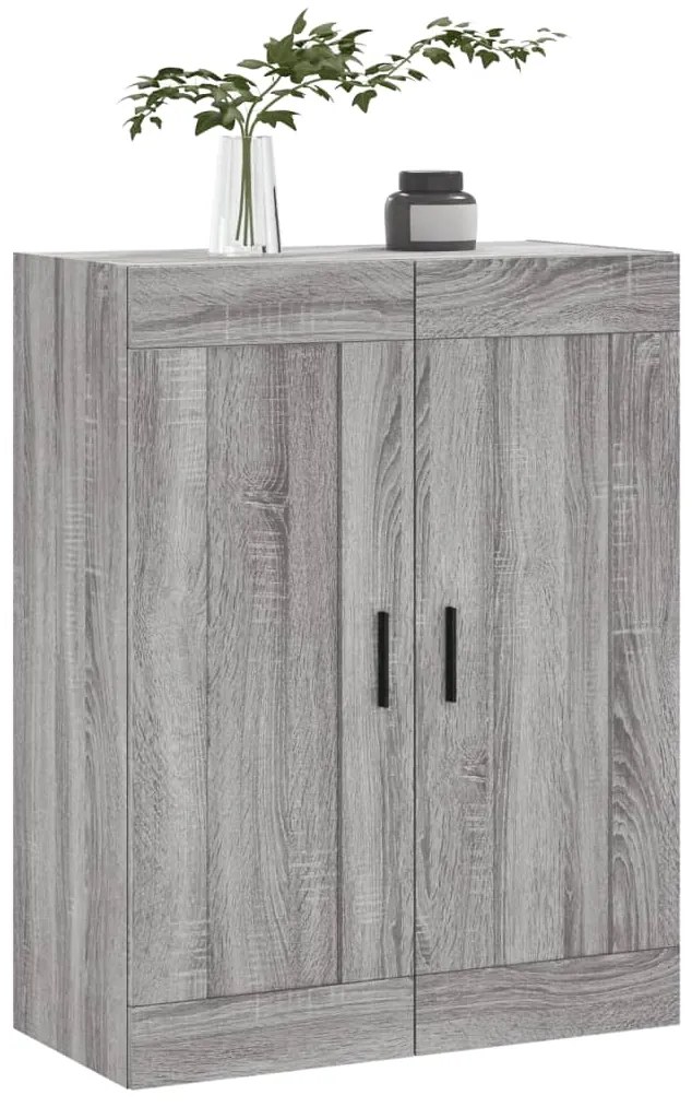vidaXL Ντουλάπι Επιτοίχιο Γκρι Sonoma 69,5 x 34 x 90 εκ. Επεξεργ. Ξύλο