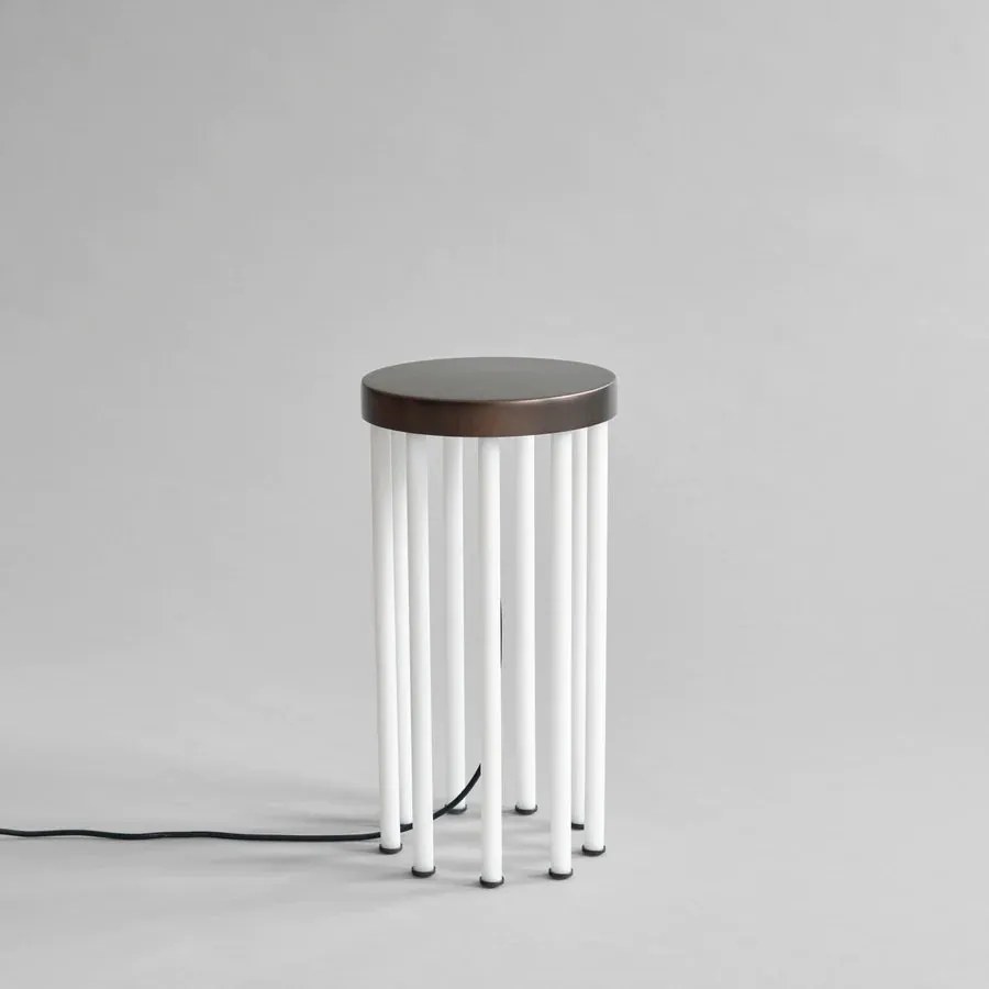 Τραπέζι Neon Side Table Μπρονζέ Σκυρόδεμα L25xW25xH48 cm 101 COPENHAGEN